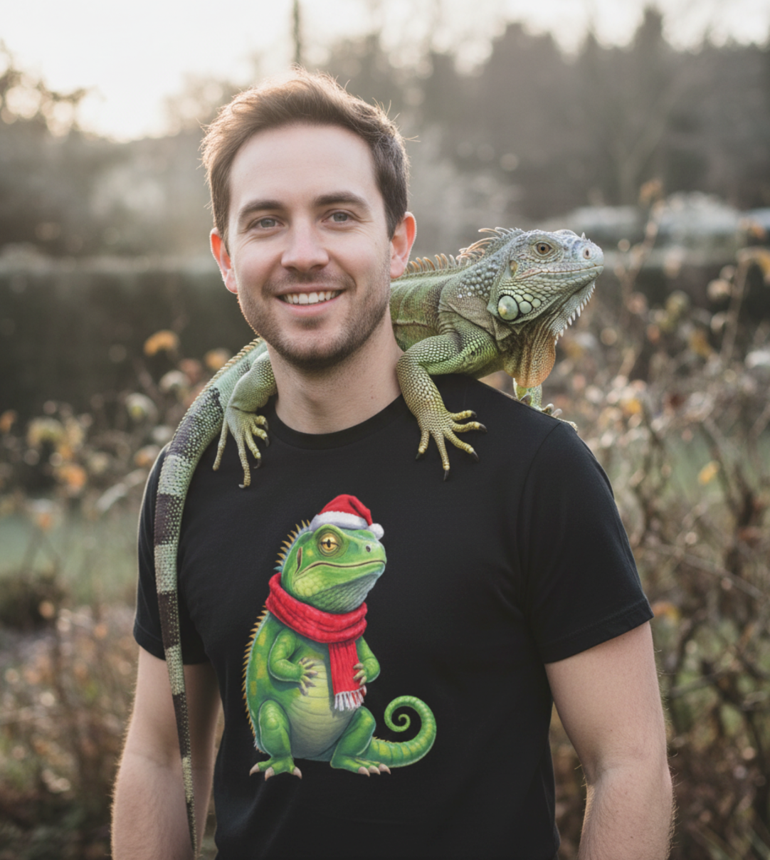 Iguana Christmas T-Shirt