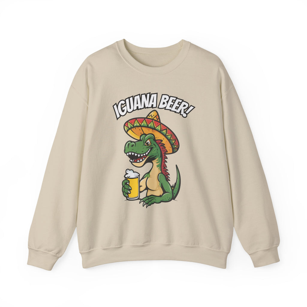 Iguana Beer Cheering Christmas Sweatshirt