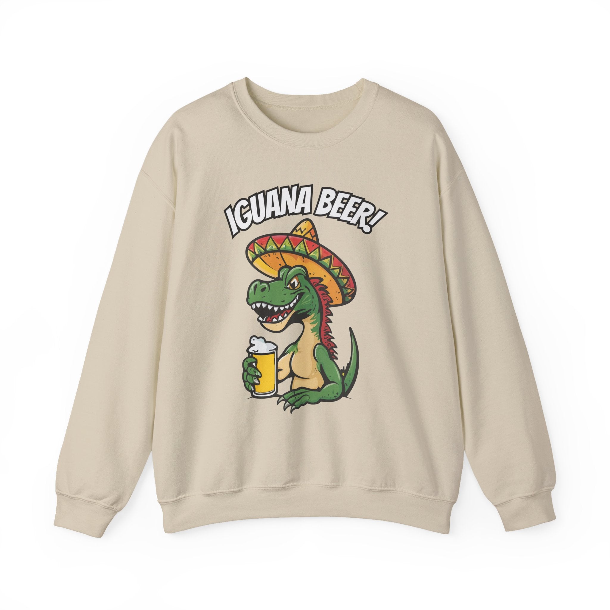 Iguana Beer Cheering Christmas Sweatshirt