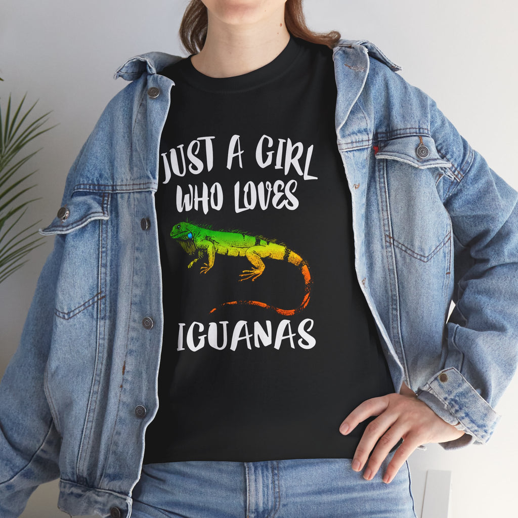 "Just A Girl Who Loves Iguanas" - Iguana Lover T-Shirt