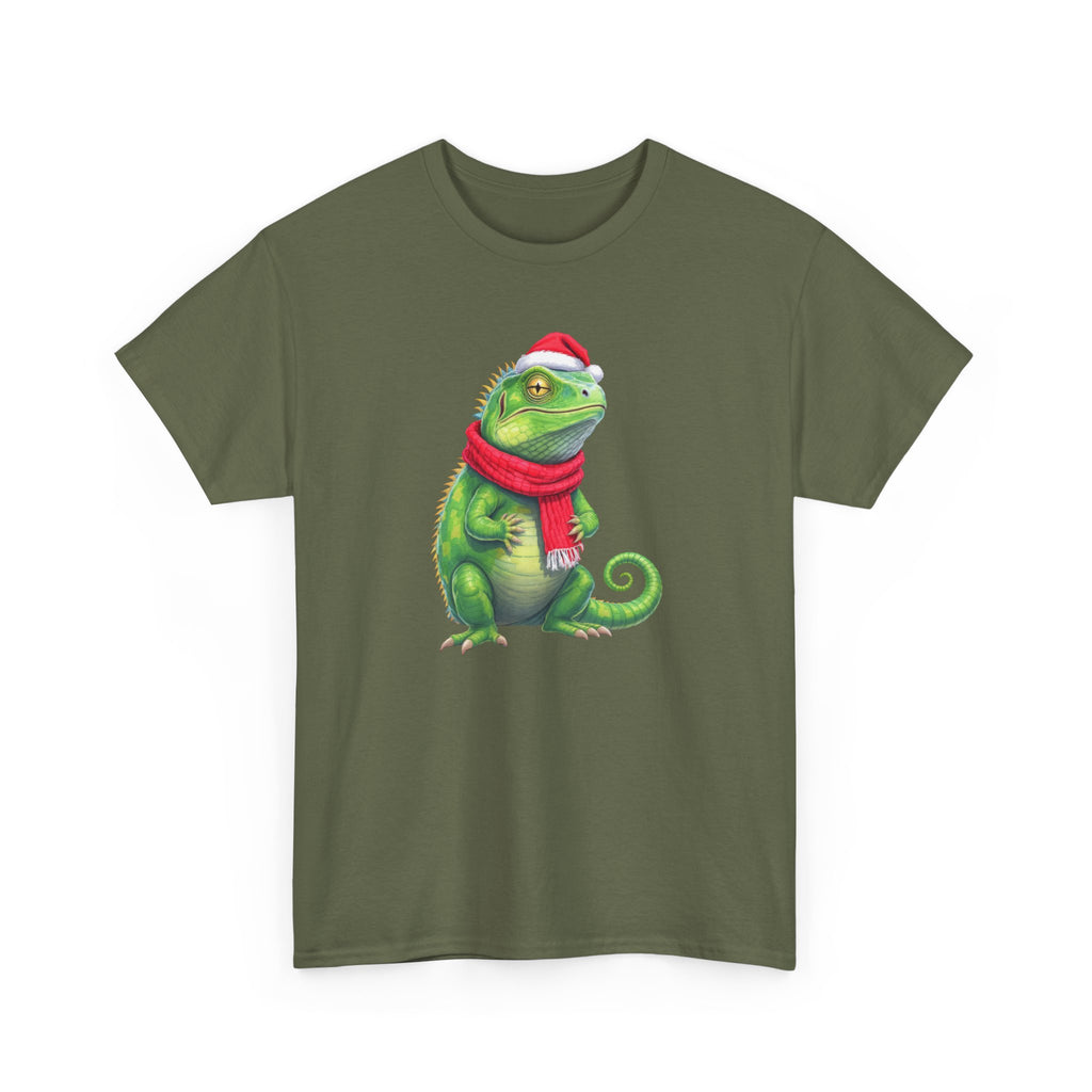 Iguana Christmas Tee — Festive Reptile Holiday Shirt