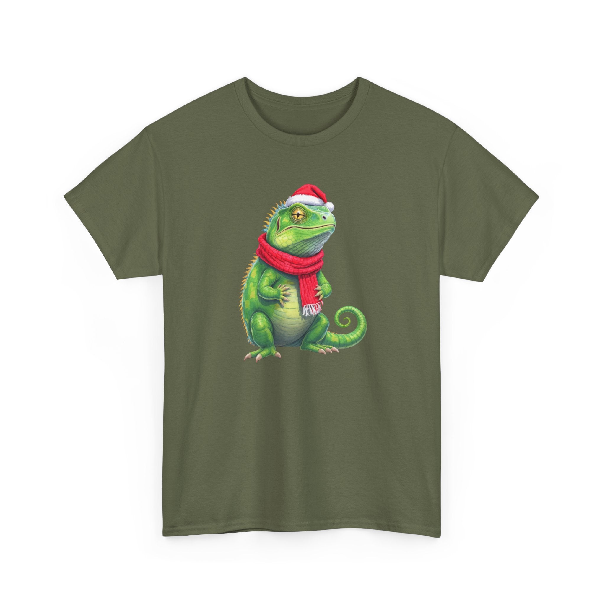 Iguana Christmas Tee — Festive Reptile Holiday Shirt