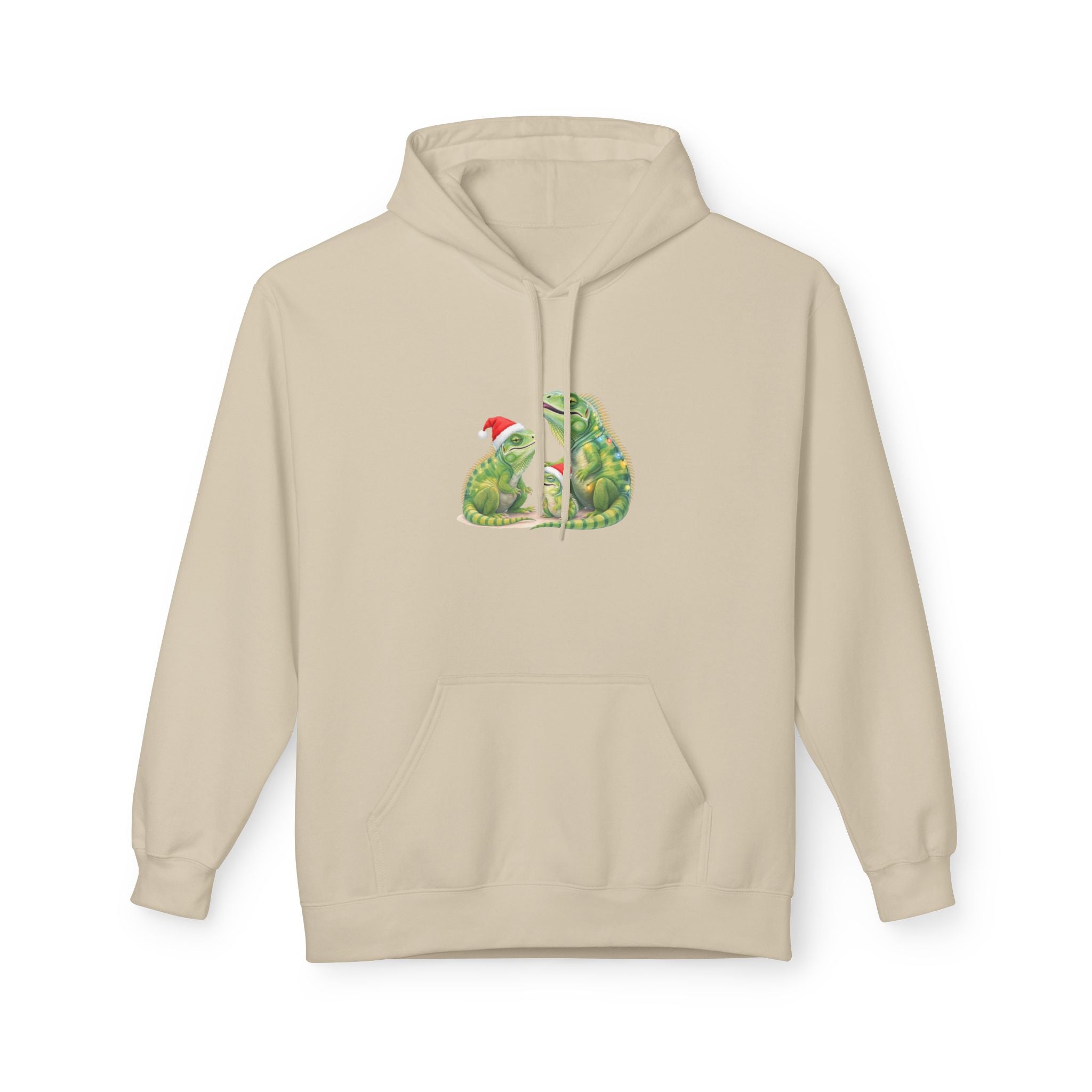 Iguana Family Christmas Hoodie — Reptile Lover Holiday Sweatshirt