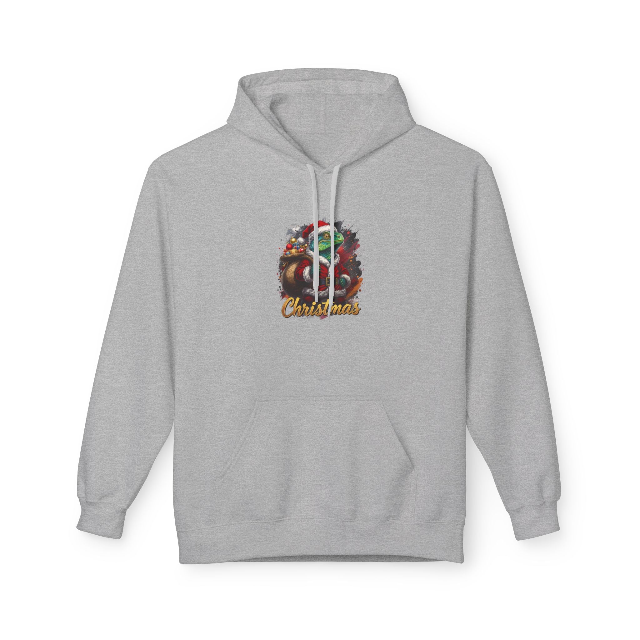 Iguana Santa Hoodie — Christmas Reptile Lover Holiday Sweatshirt