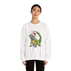 Sweatshirt - Iguana Wrapped in Christmas Lights Design