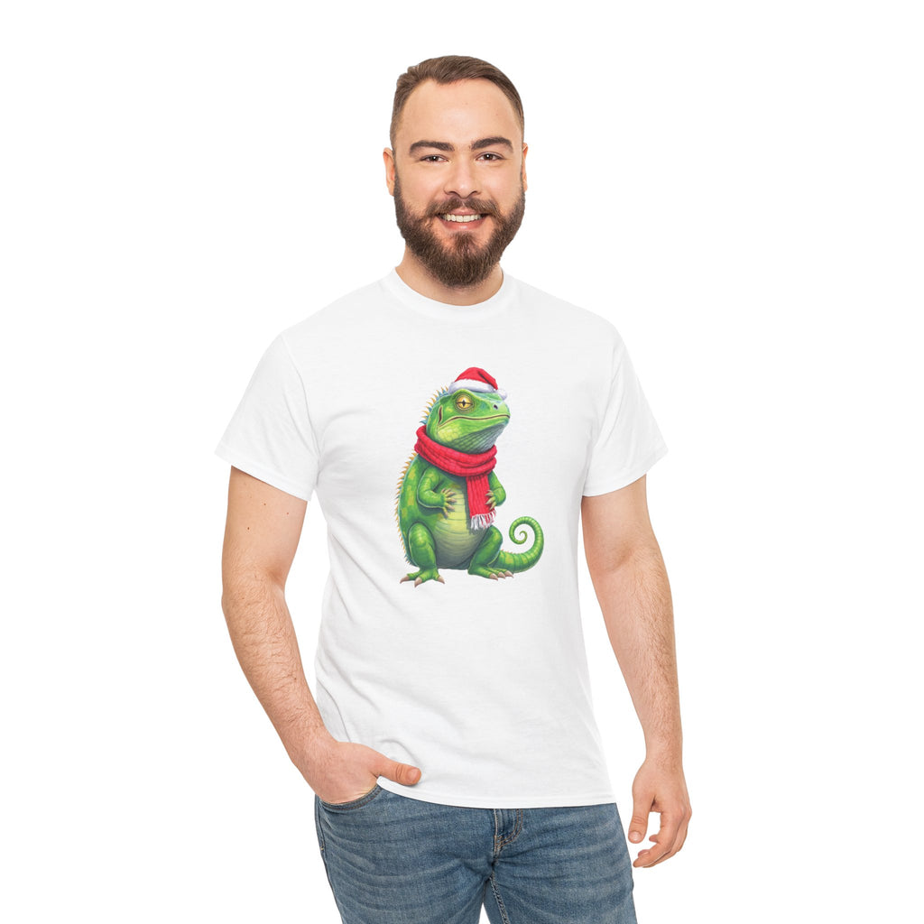Iguana Christmas Tee — Festive Reptile Holiday Shirt