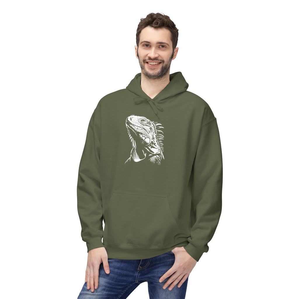 Iguana Line Art Hoodie - Iguana Lover Hoodie