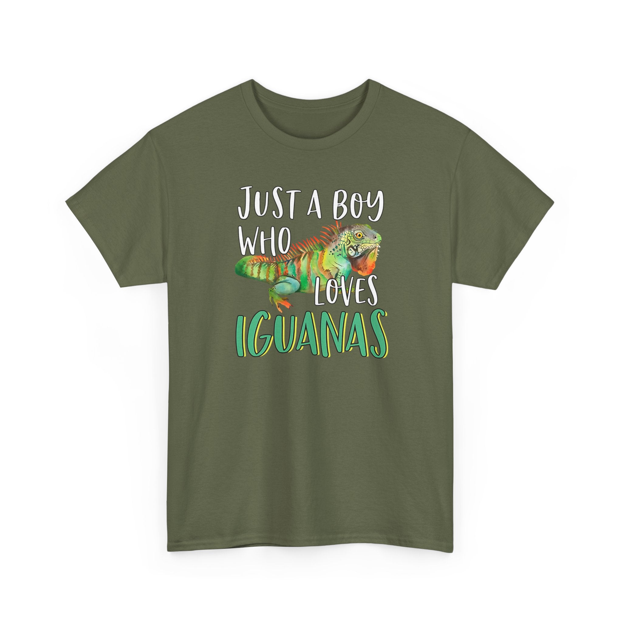 "Just A Boy Who Loves Iguanas" T-Shirt - Iguana Lover T-Shirt