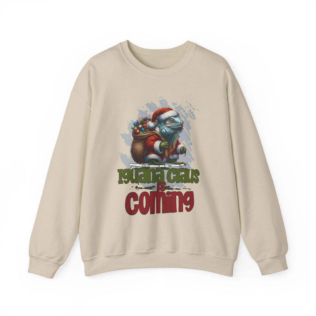 Iguana Claus Is Coming Christmas Sweatshirt