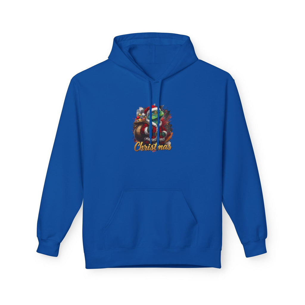Iguana Santa Hoodie — Christmas Reptile Lover Holiday Sweatshirt