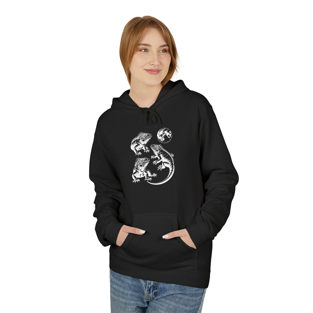 Iguana Line Art Hoodie - Iguana Lover Hoodie
