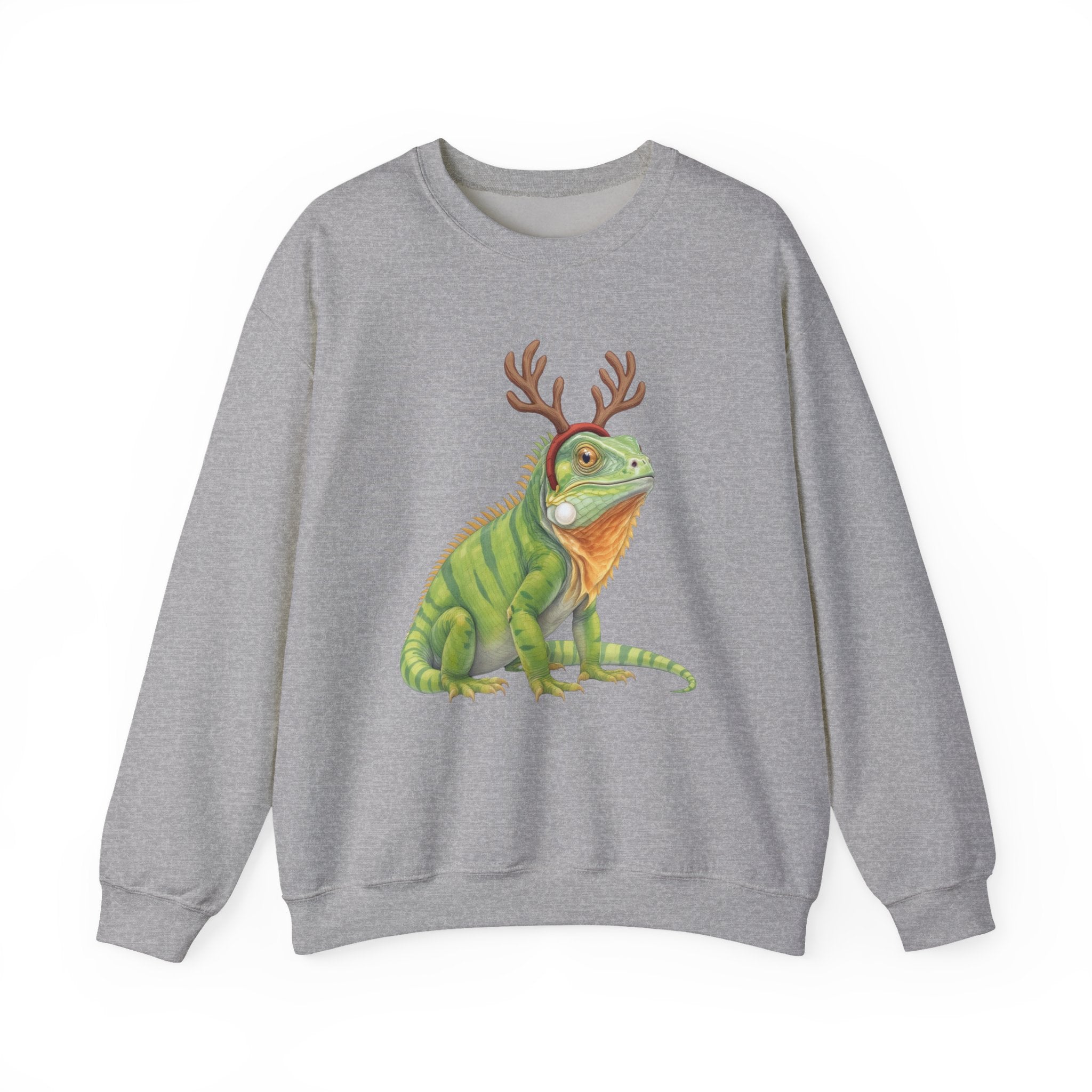 Iguana Reindeer Antlers Sweatshirt
