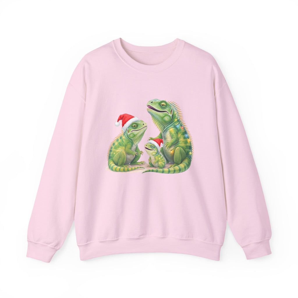 Iguana Family Christmas Sweatshirt — Reptile Lover Holiday Sweatshirt
