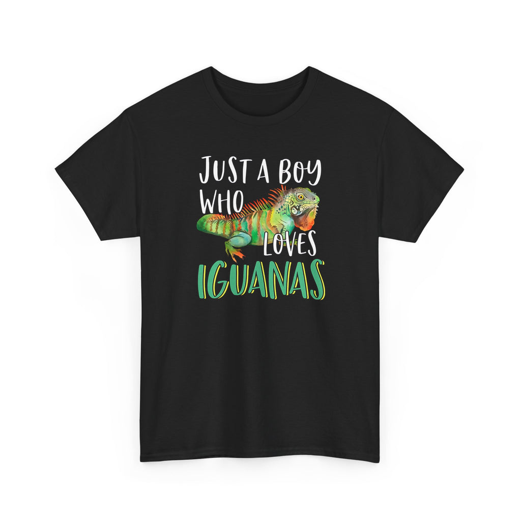 "Just A Boy Who Loves Iguanas" T-Shirt - Iguana Lover T-Shirt