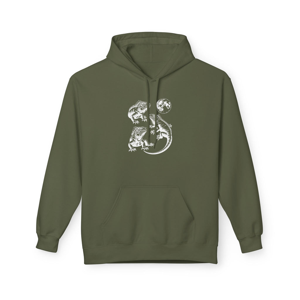Iguana Line Art Hoodie - Iguana Lover Hoodie