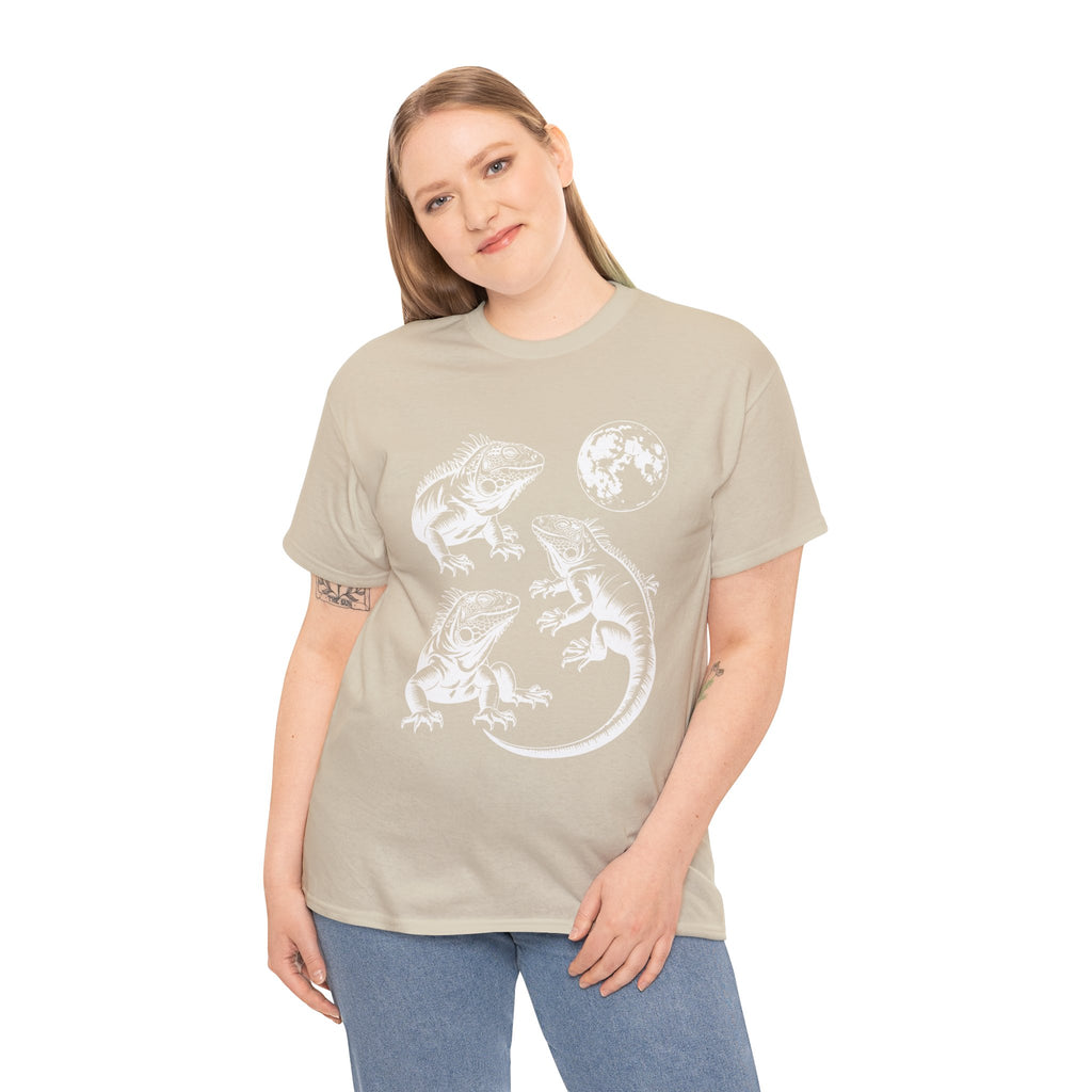 Iguana Line Art T-Shirt - Iguana Lover T-Shirt