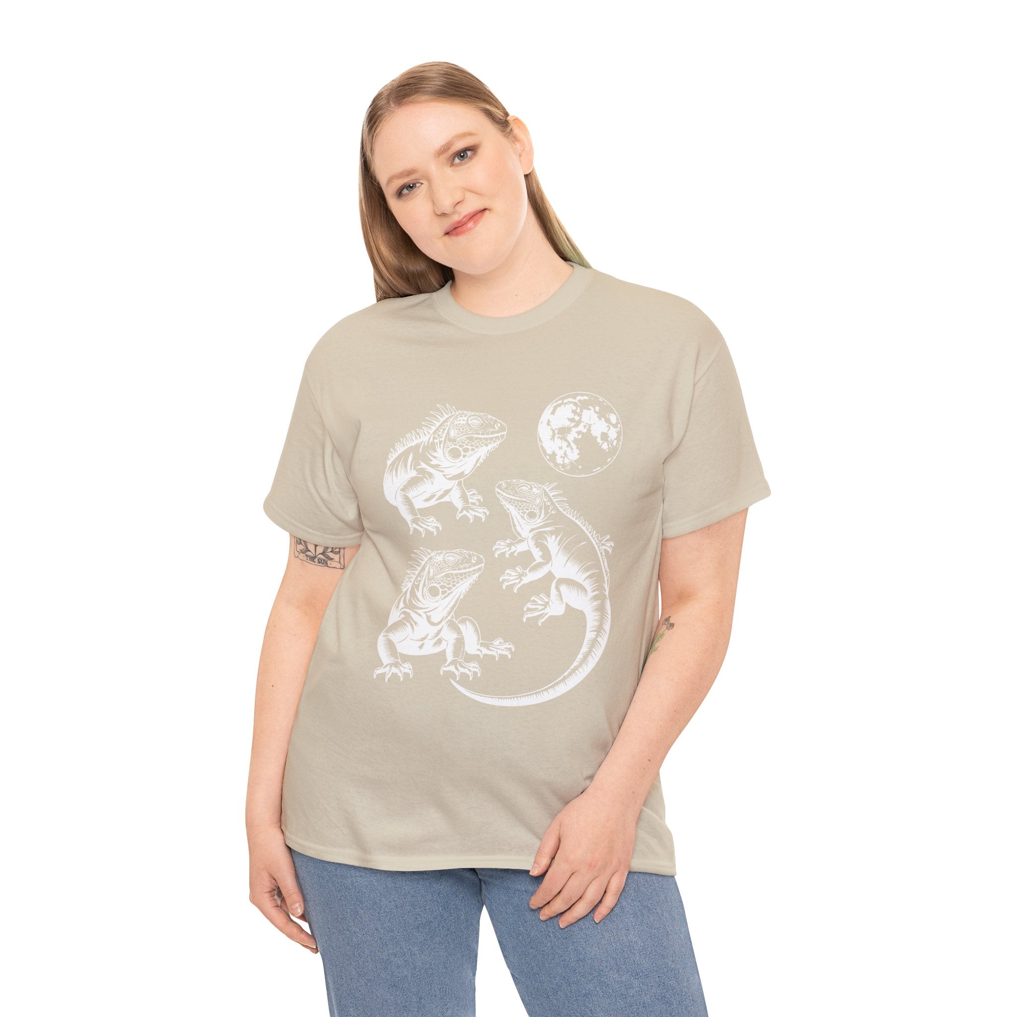 Iguana Line Art T-Shirt - Iguana Lover T-Shirt