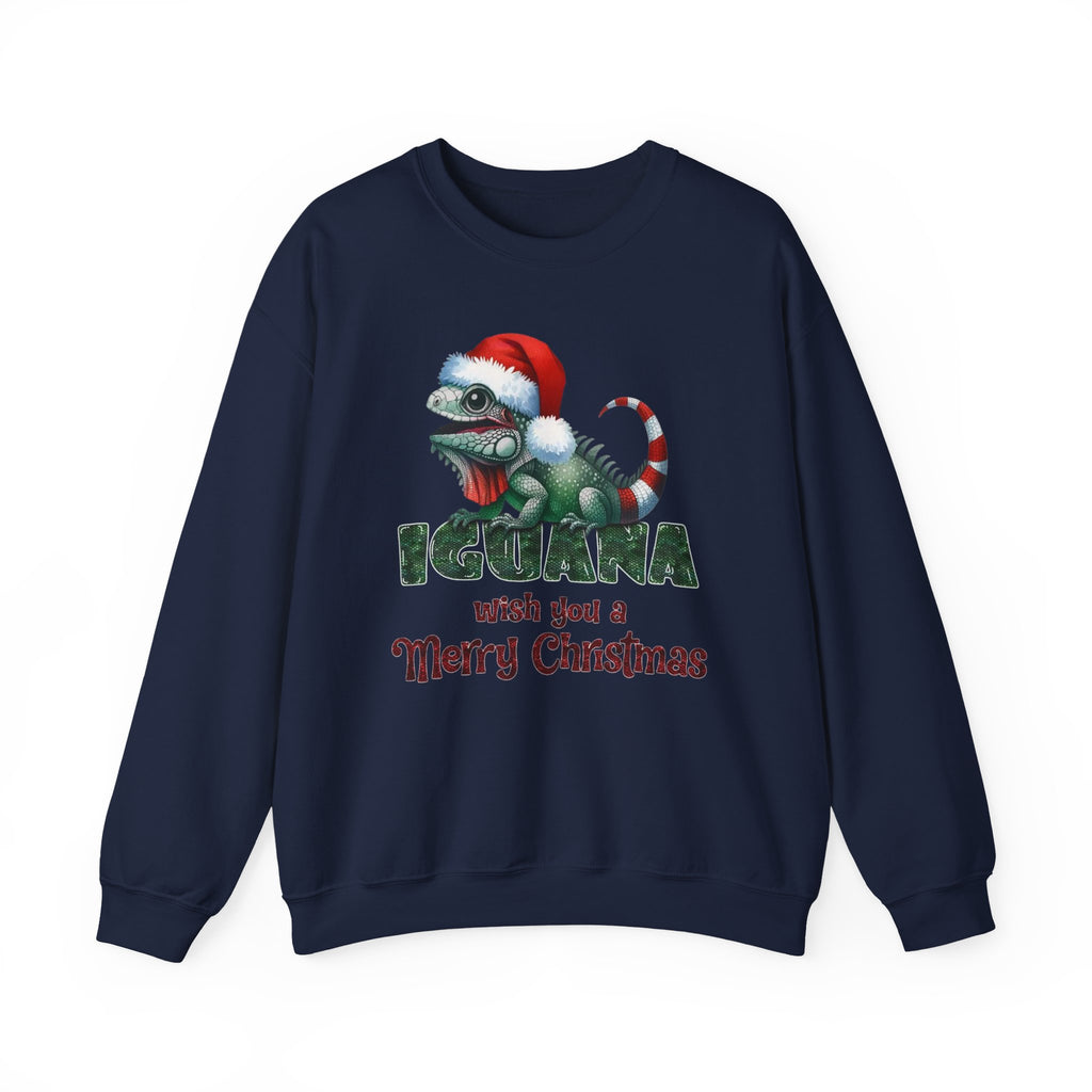 Iguana Wishes You a Merry Christmas Sweatshirt