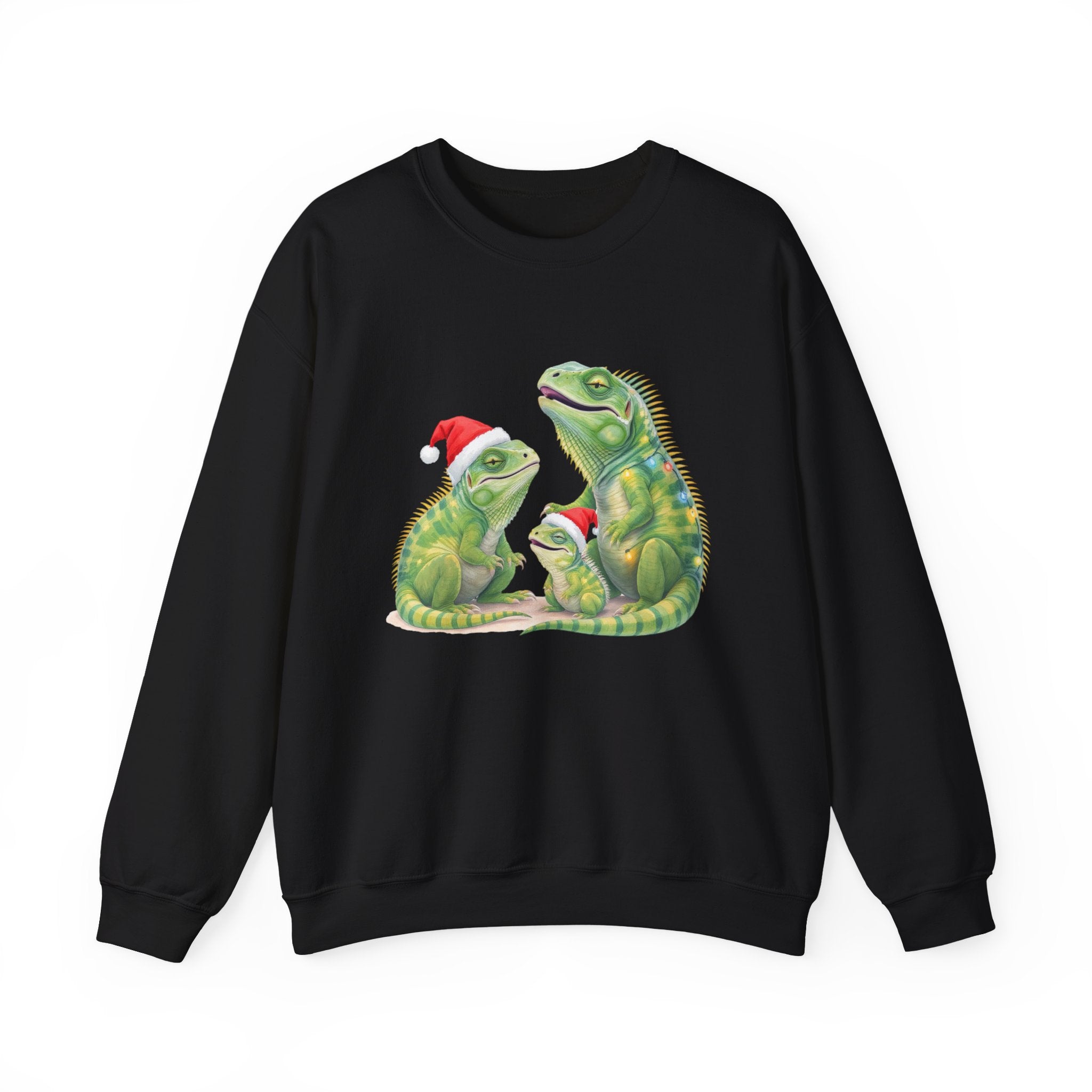 Iguana Family Christmas Sweatshirt — Reptile Lover Holiday Sweatshirt