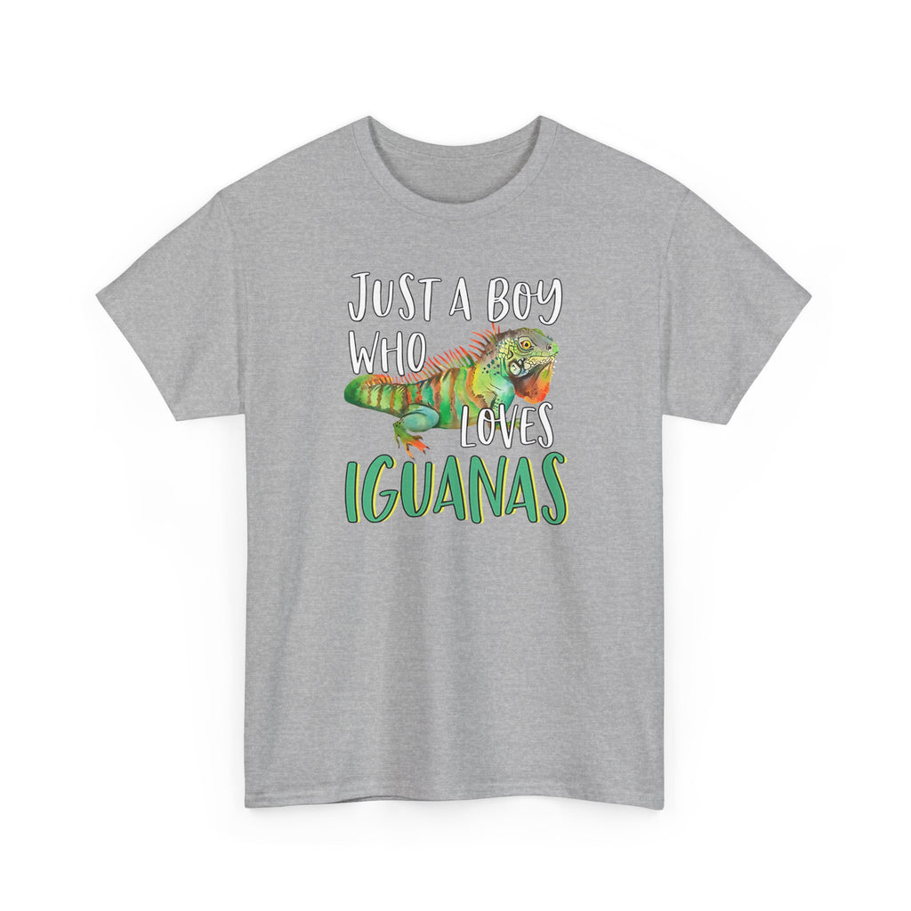 "Just A Boy Who Loves Iguanas" T-Shirt - Iguana Lover T-Shirt