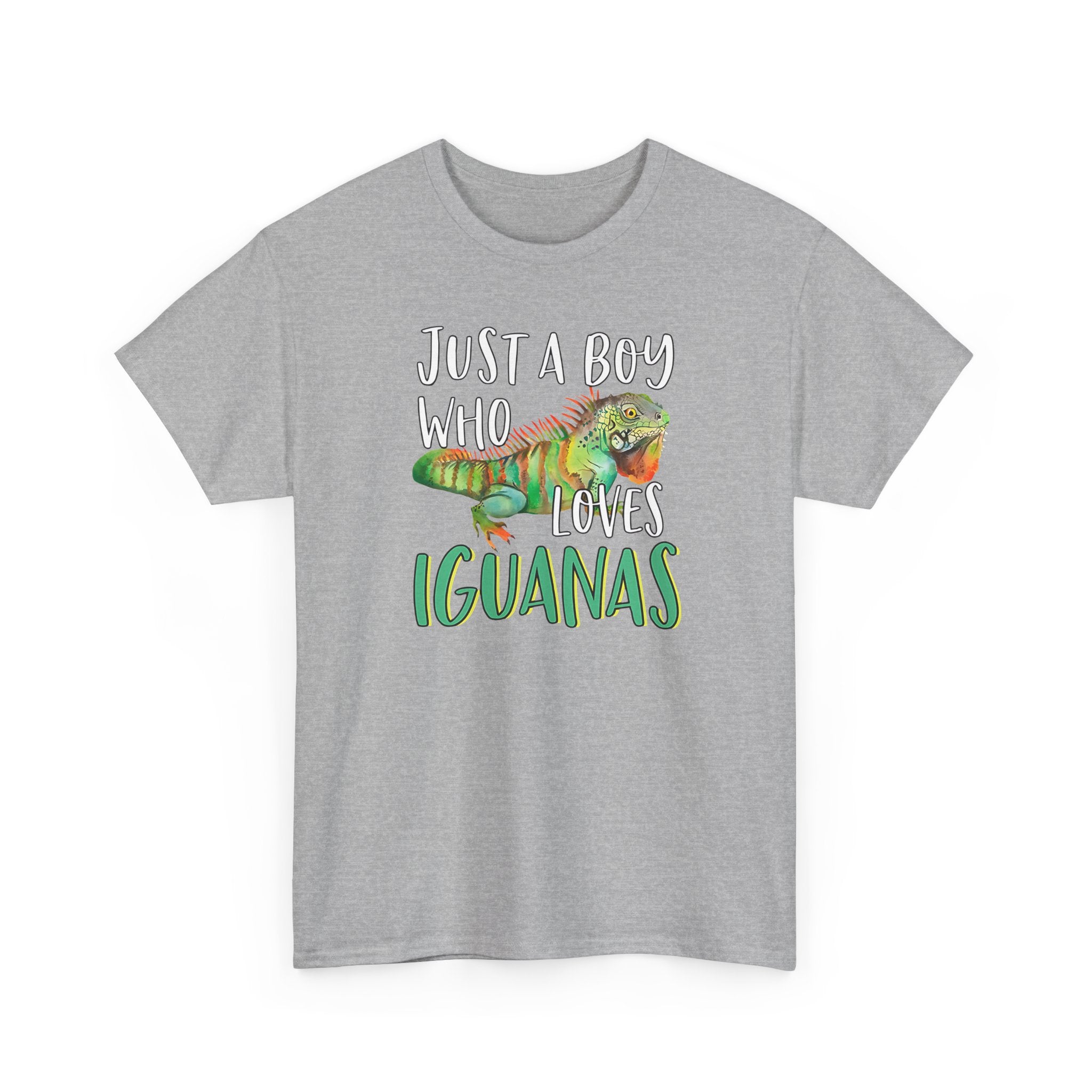 "Just A Boy Who Loves Iguanas" T-Shirt - Iguana Lover T-Shirt