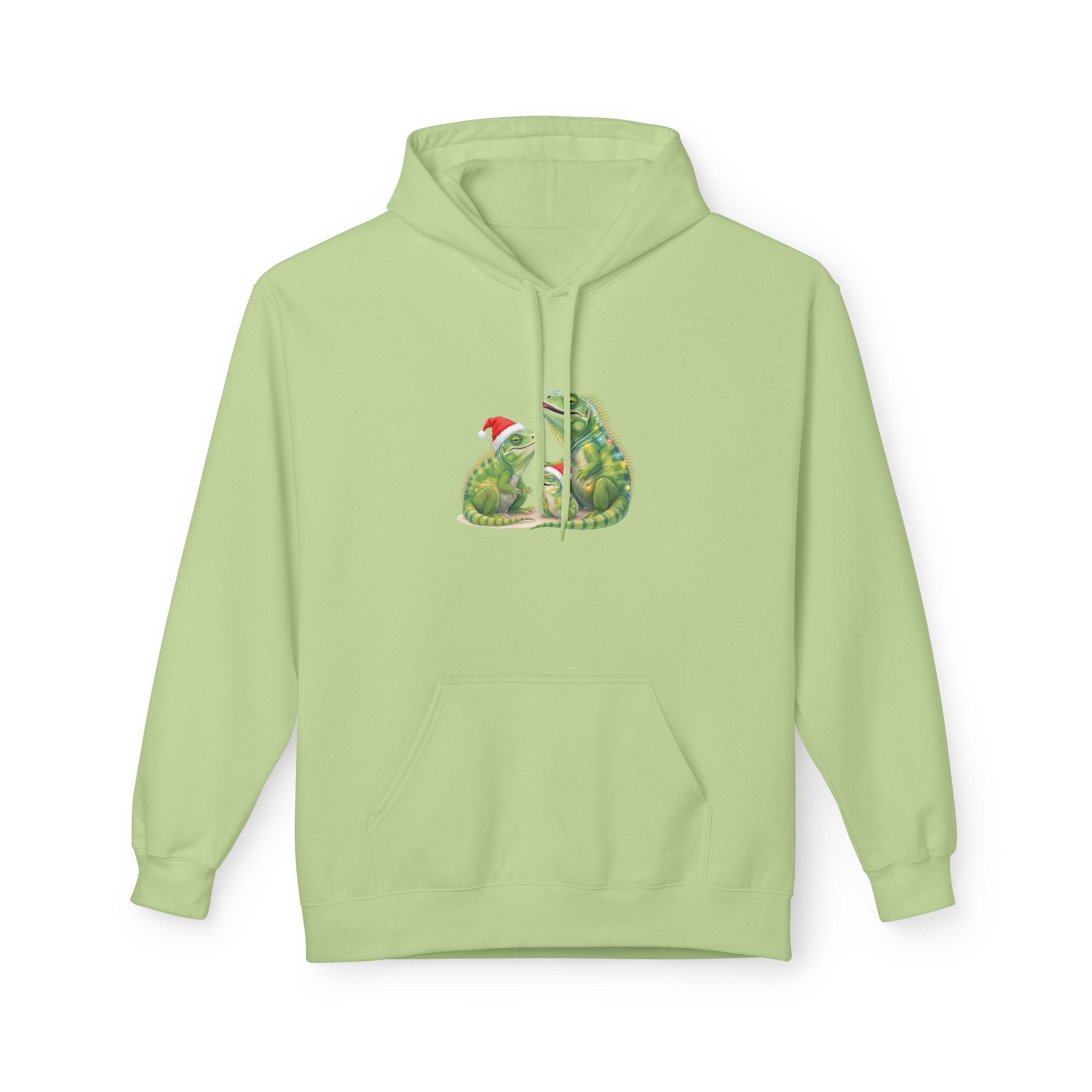 Iguana Family Christmas Hoodie — Reptile Lover Holiday Sweatshirt