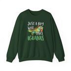 “Just A Boy Who Loves Iguanas" Sweatshirt  - Iguana Lover Sweatshirt
