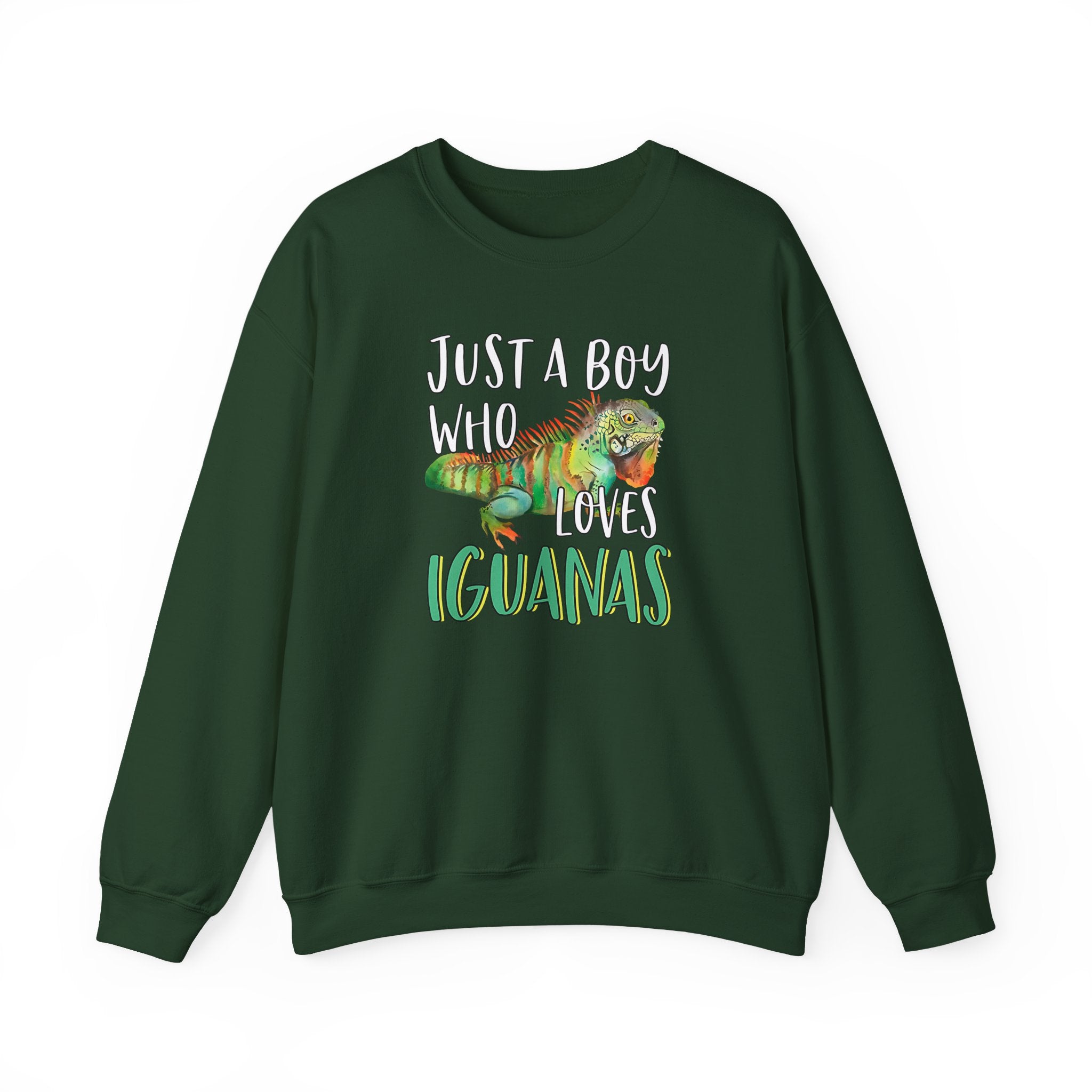 “Just A Boy Who Loves Iguanas" Sweatshirt  - Iguana Lover Sweatshirt