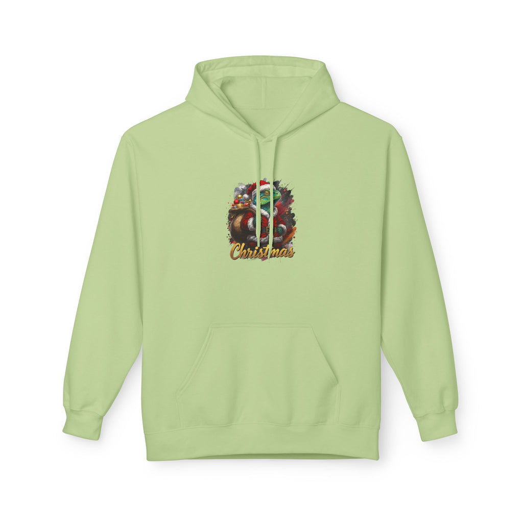 Iguana Santa Hoodie — Christmas Reptile Lover Holiday Sweatshirt