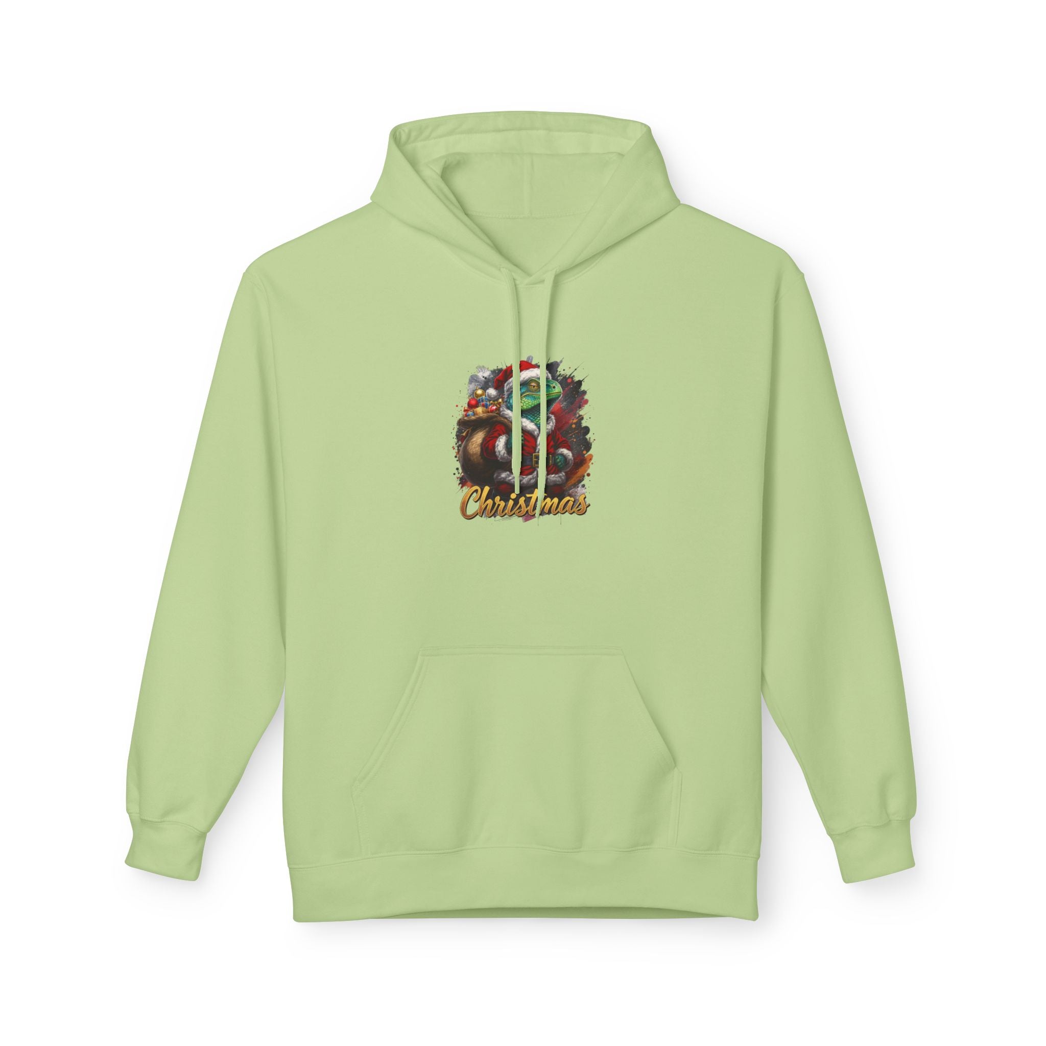 Iguana Santa Hoodie — Christmas Reptile Lover Holiday Sweatshirt