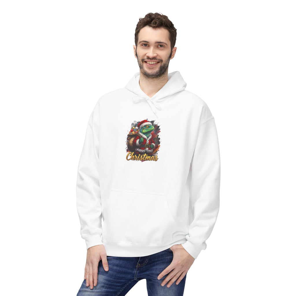 Iguana Santa Hoodie — Christmas Reptile Lover Holiday Sweatshirt