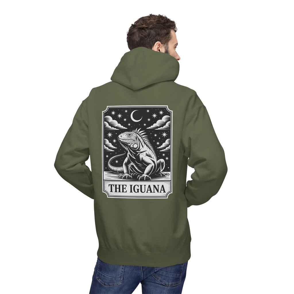 The Iguana Vintage Tarot Hoodie - Iguana Lover Hoodie