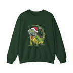 Sweatshirt - Iguana Wrapped in Christmas Lights Design