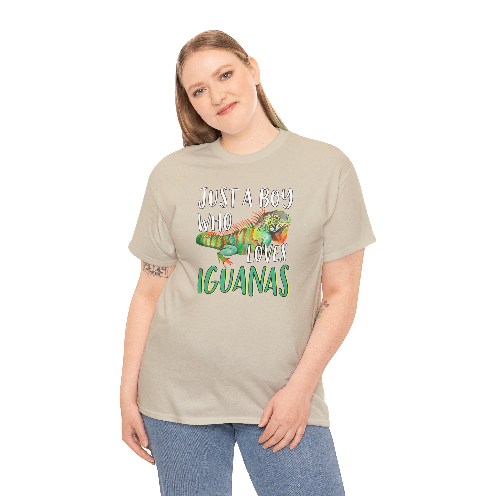 "Just A Boy Who Loves Iguanas" T-Shirt - Iguana Lover T-Shirt