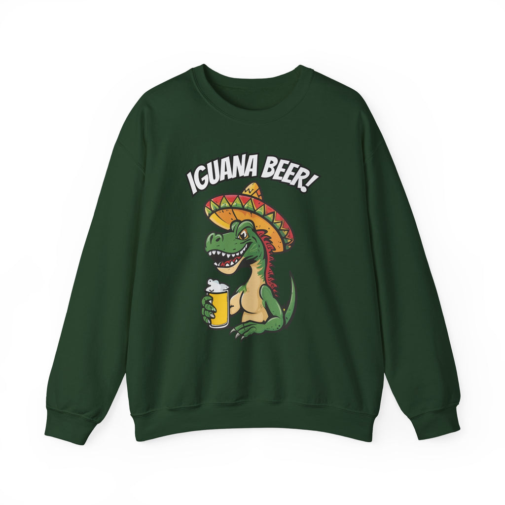 Iguana Beer Cheering Christmas Sweatshirt