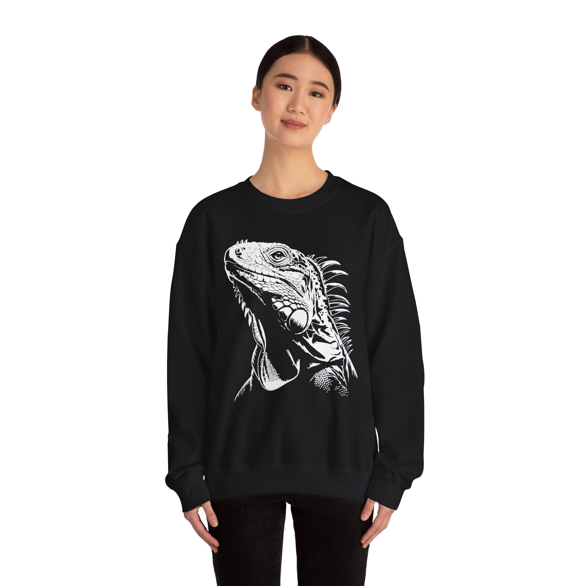 Iguana Line Art Sweatshirt - Iguana Lover Sweatshirt