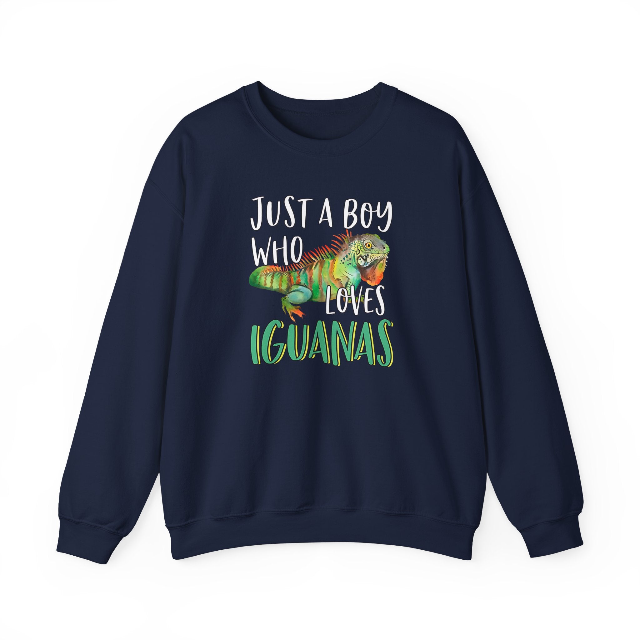 “Just A Boy Who Loves Iguanas" Sweatshirt  - Iguana Lover Sweatshirt