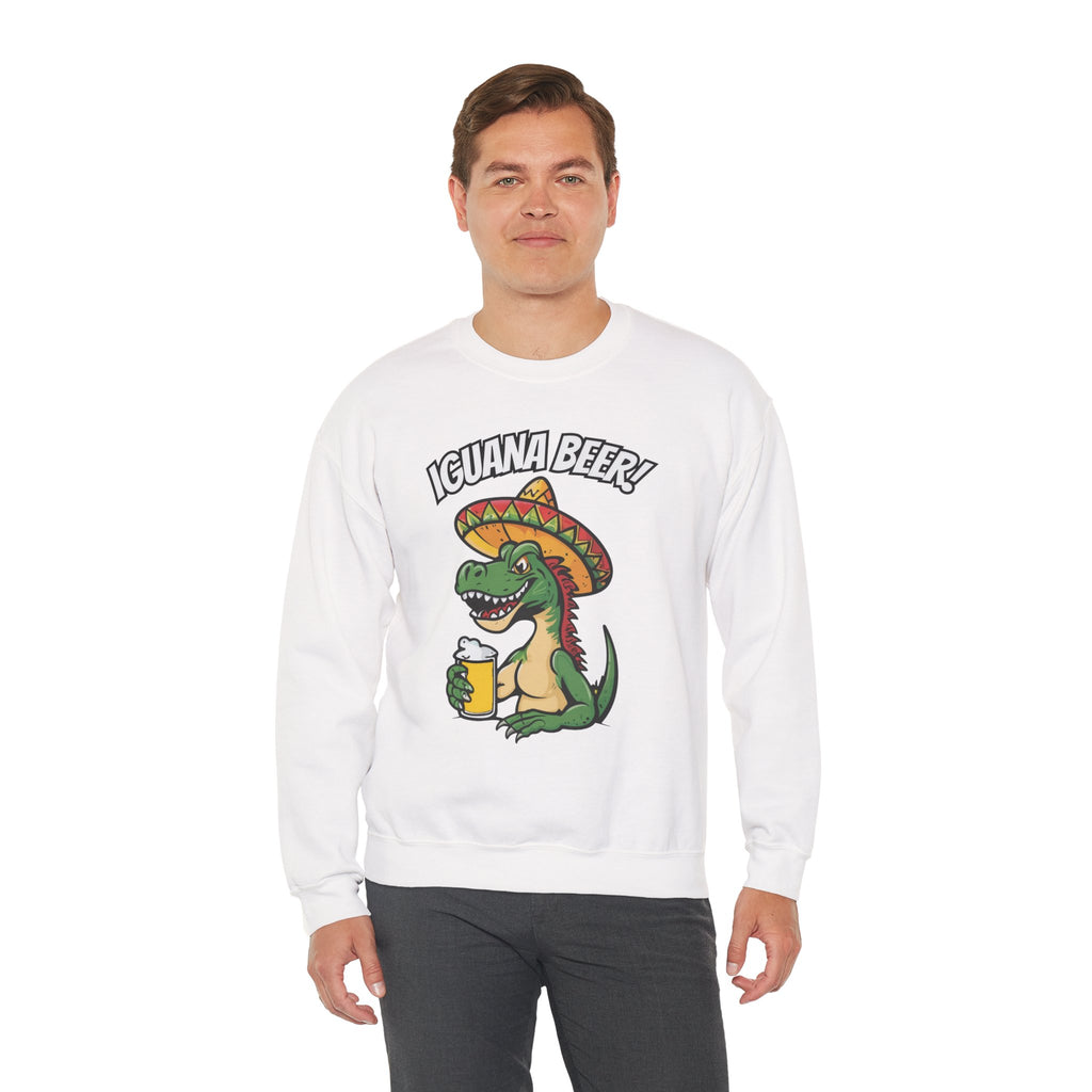 Iguana Beer Cheering Christmas Sweatshirt
