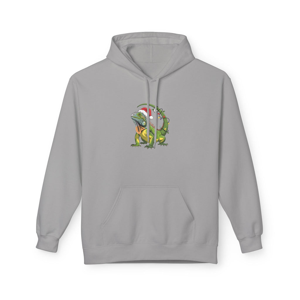 Hoodie - Iguana Wrapped in Christmas Lights Design