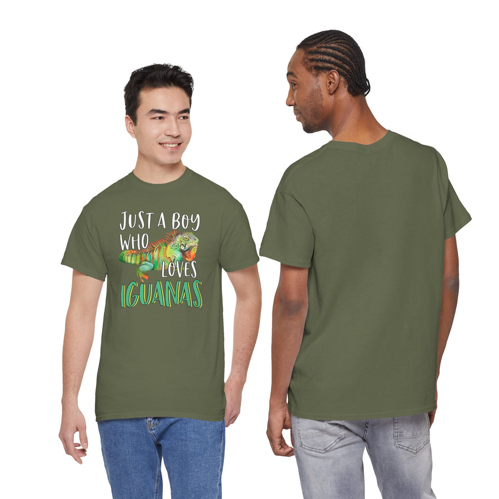 "Just A Boy Who Loves Iguanas" T-Shirt - Iguana Lover T-Shirt