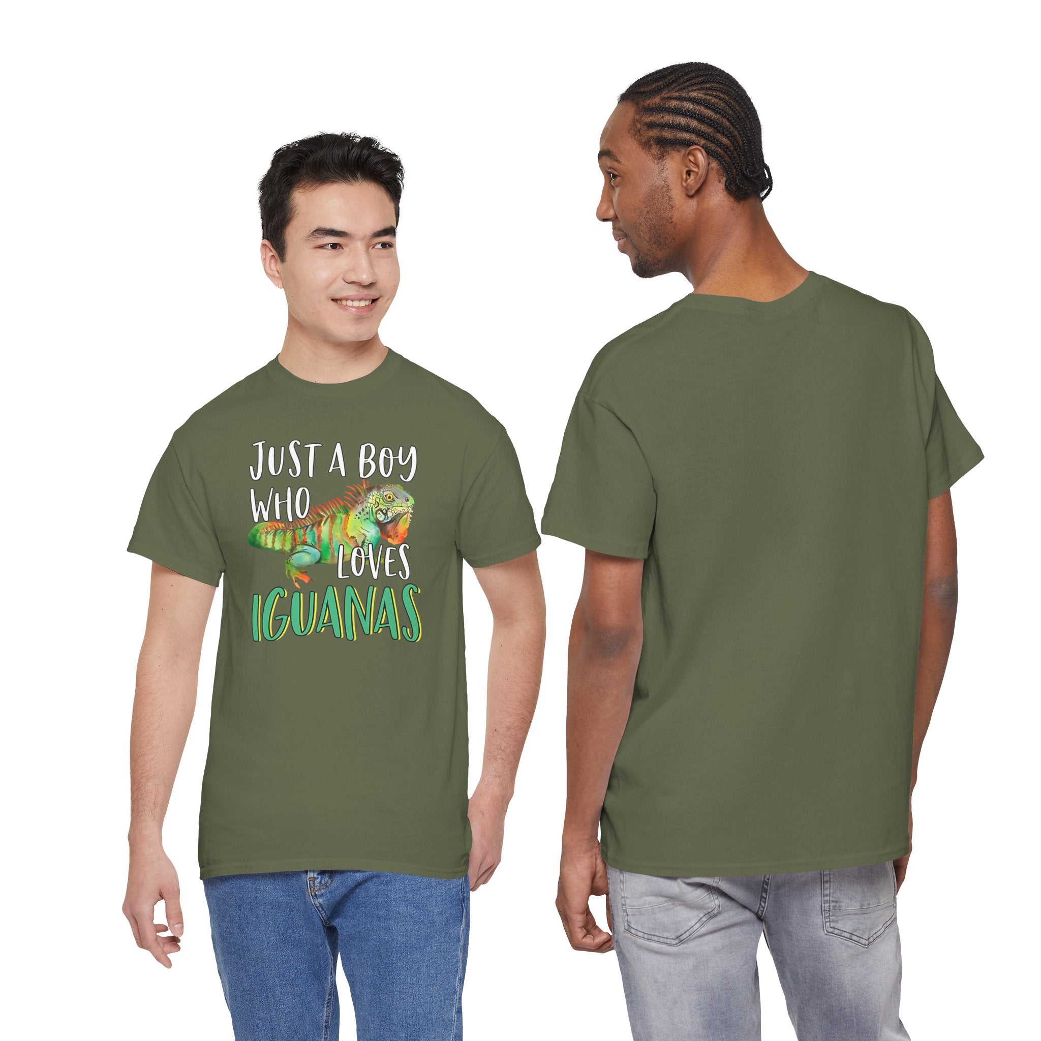 "Just A Boy Who Loves Iguanas" T-Shirt - Iguana Lover T-Shirt