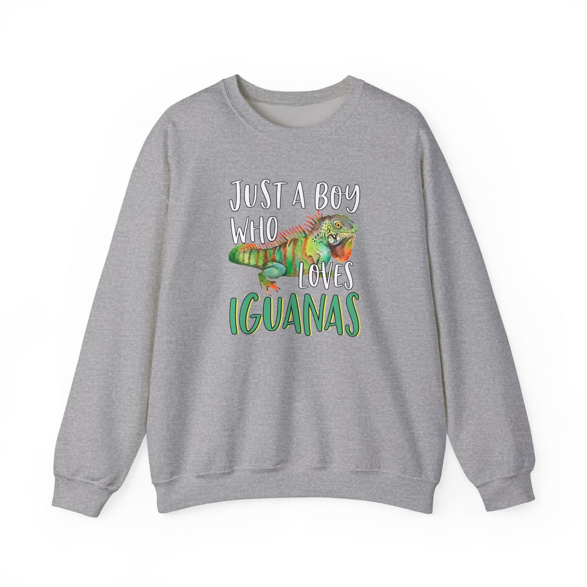 “Just A Boy Who Loves Iguanas" Sweatshirt  - Iguana Lover Sweatshirt