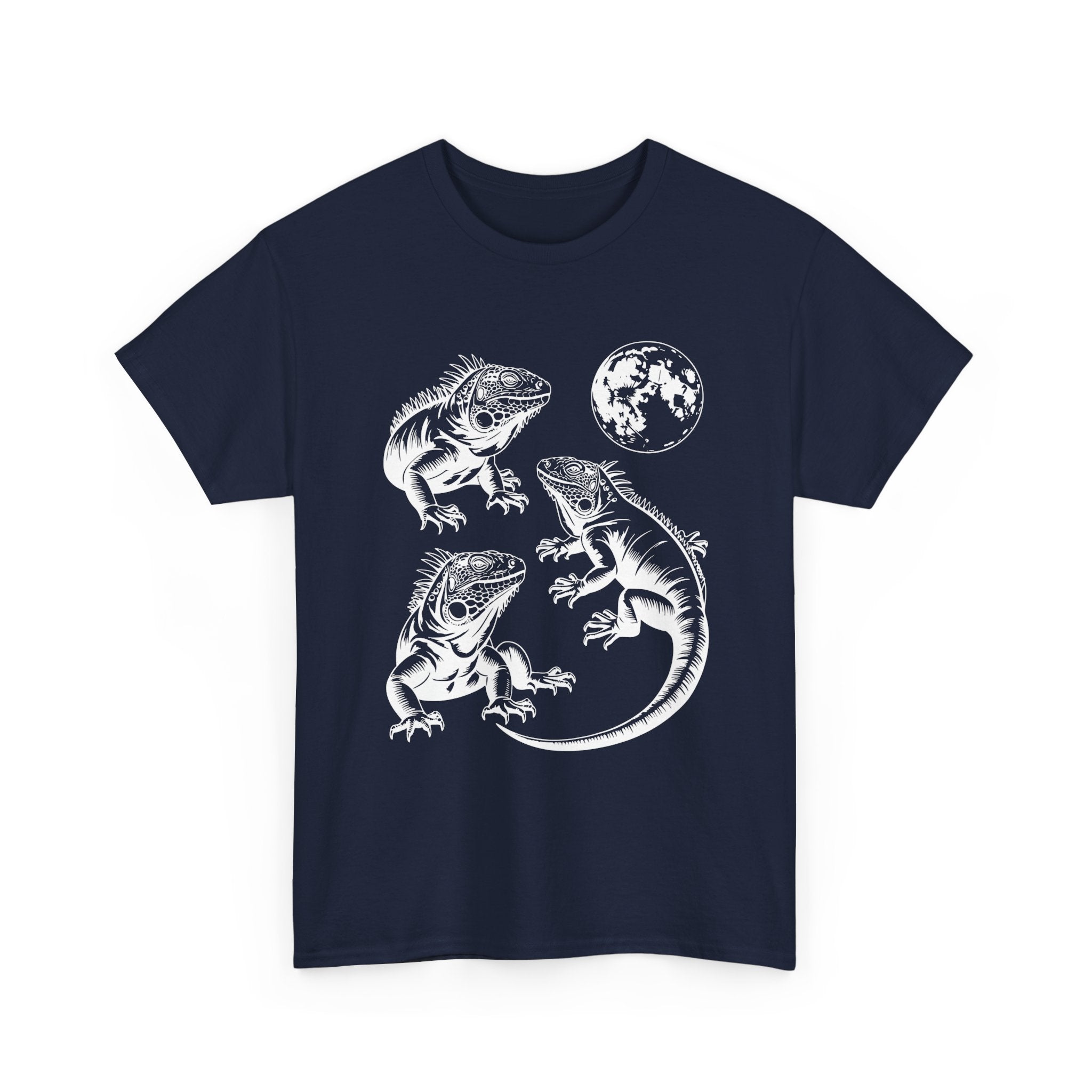 Iguana Line Art T-Shirt - Iguana Lover T-Shirt