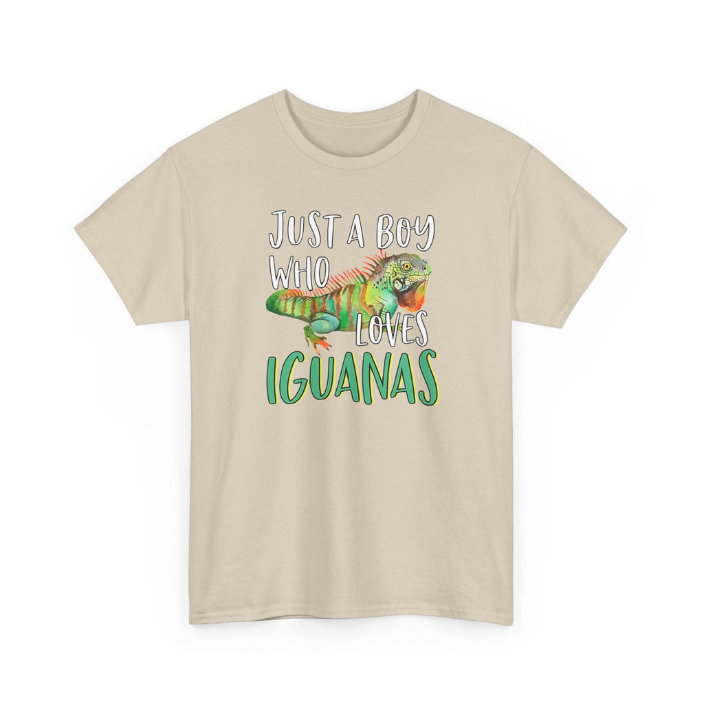 "Just A Boy Who Loves Iguanas" T-Shirt - Iguana Lover T-Shirt