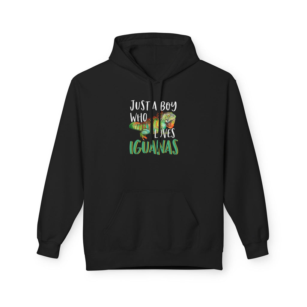 “Just A Boy Who Loves Iguanas" Hoodie - Iguana Lover Hoodie