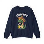 Iguana Beer Cheering Christmas Sweatshirt