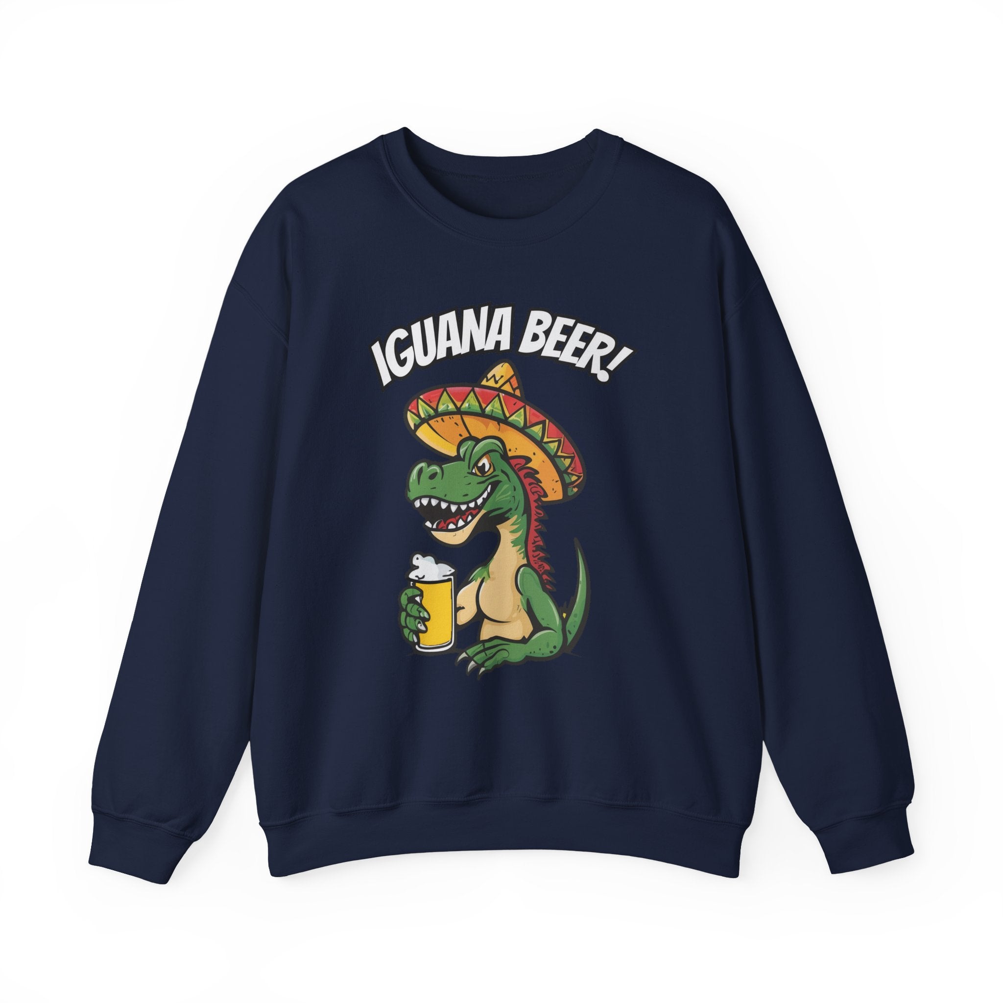 Iguana Beer Cheering Christmas Sweatshirt