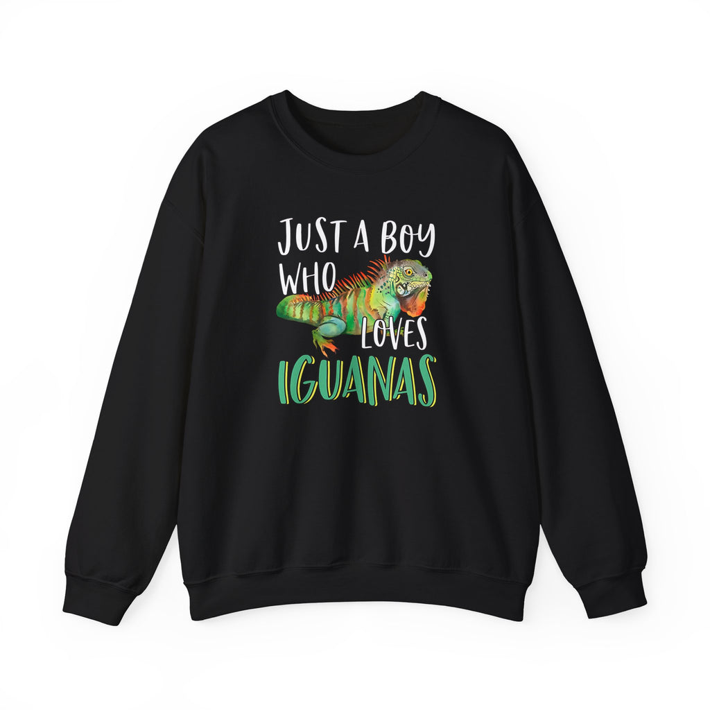“Just A Boy Who Loves Iguanas" Sweatshirt  - Iguana Lover Sweatshirt