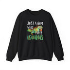 “Just A Boy Who Loves Iguanas" Sweatshirt  - Iguana Lover Sweatshirt