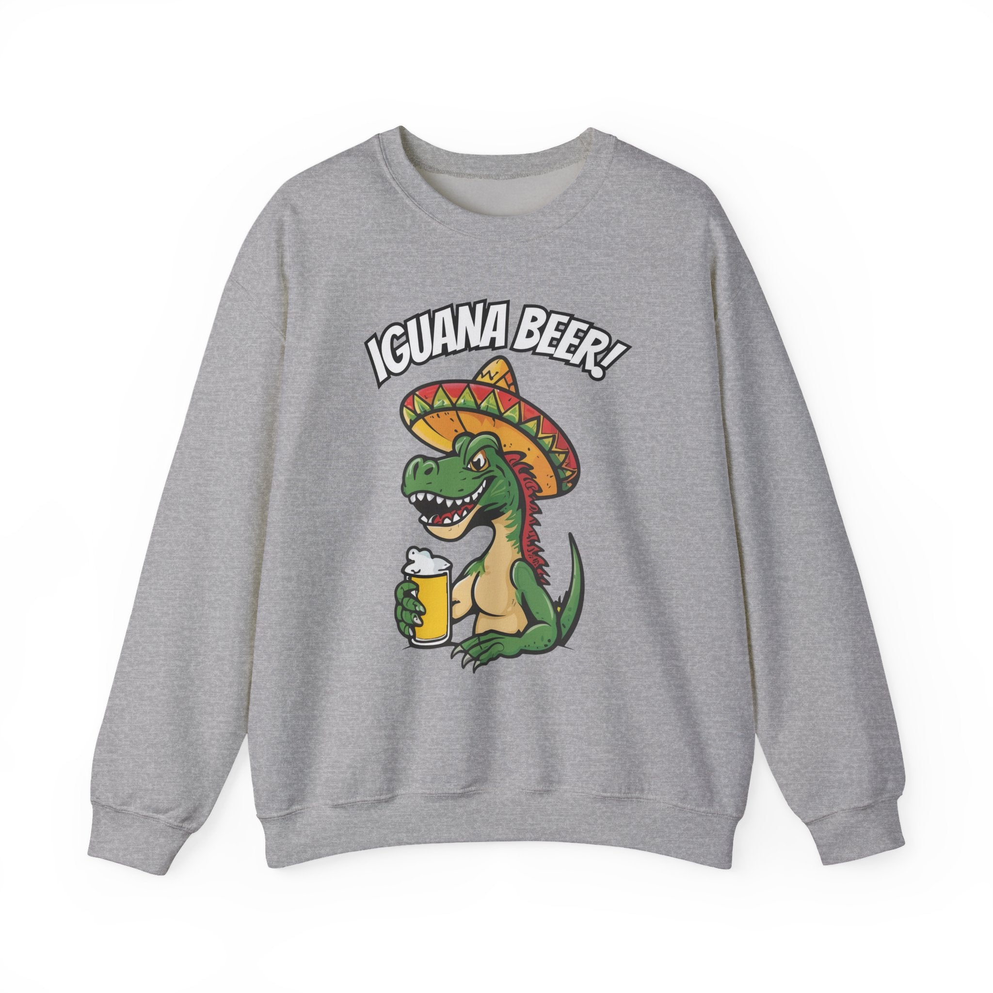 Iguana Beer Cheering Christmas Sweatshirt